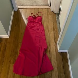 pink maxi dress from windsor low back large